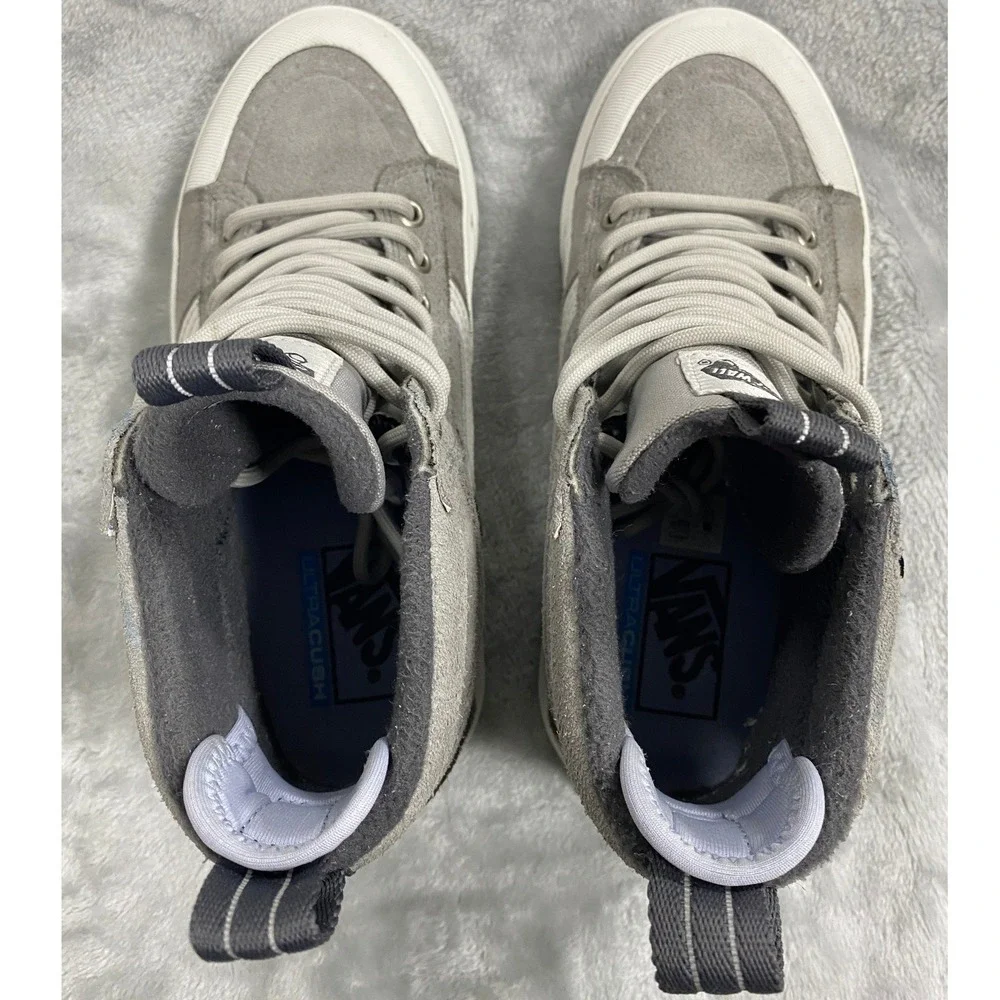 Vans Sk8-Hi Waterproof MTE 2 Boots Mens 5.5 Grey VN000CVTBGF All-Trac Suede